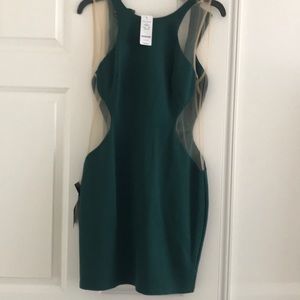 Bebe green sexy dress